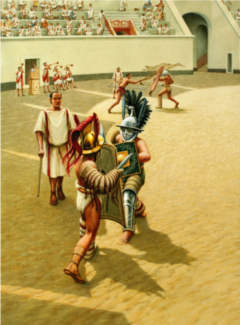 Gladiatoren Illustration by CH. HAUSSNER