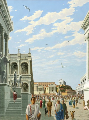 Forum Romanum Illustration von Ch. Haussner